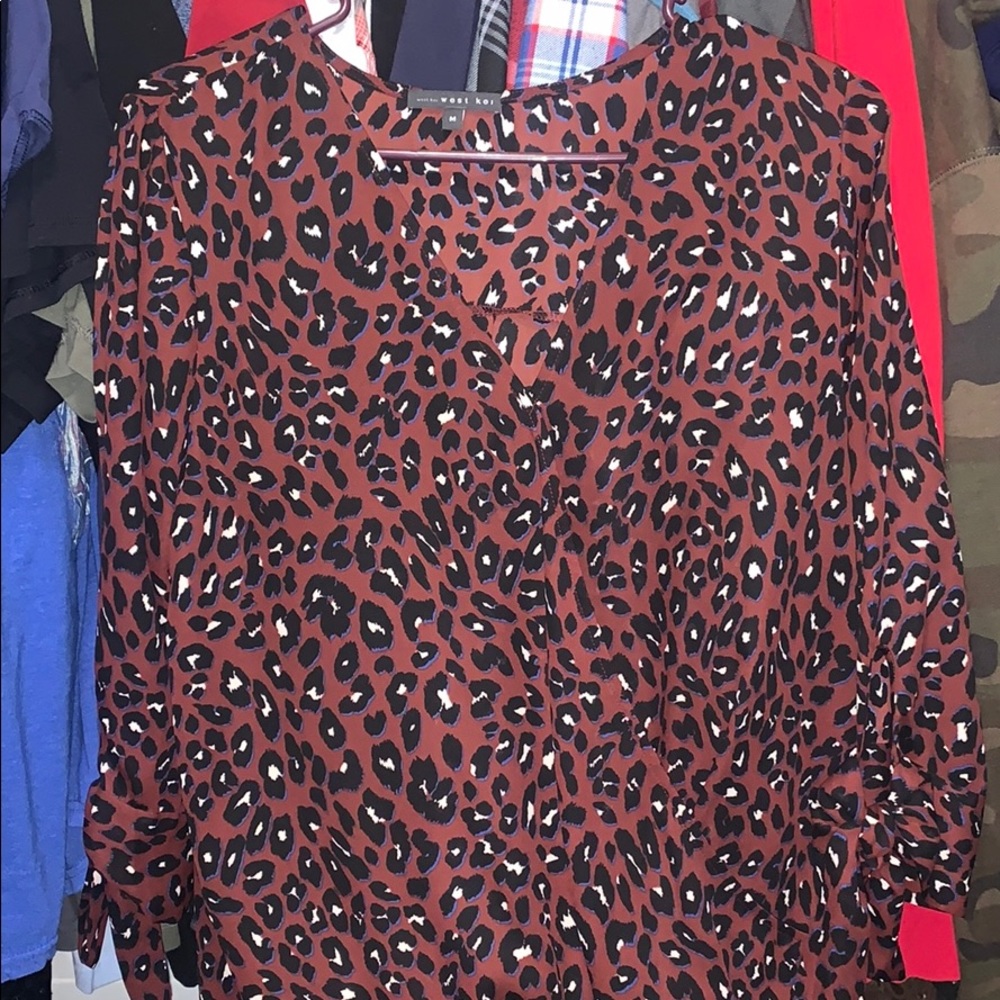 Leopard print blouse